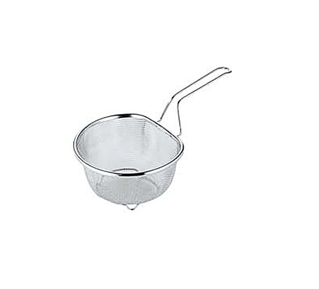 

Kanei Kogyo Shape Line D-Shaped Boil Strainer, 18cm, SH-019, Made in Japan
