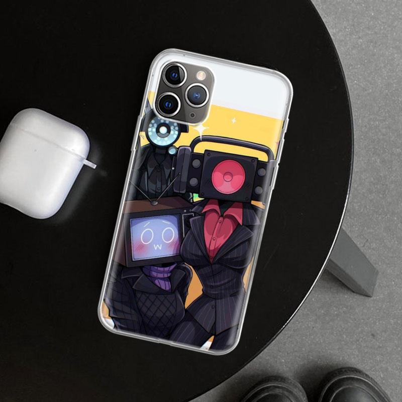 S-Skibidi Toilet Mobile Cell Phone Case Cover for iPhone 11 12 13 Mini 14 15 Plus 16 Pro Max 17 Air 7 8 + SE Art Customized Fund