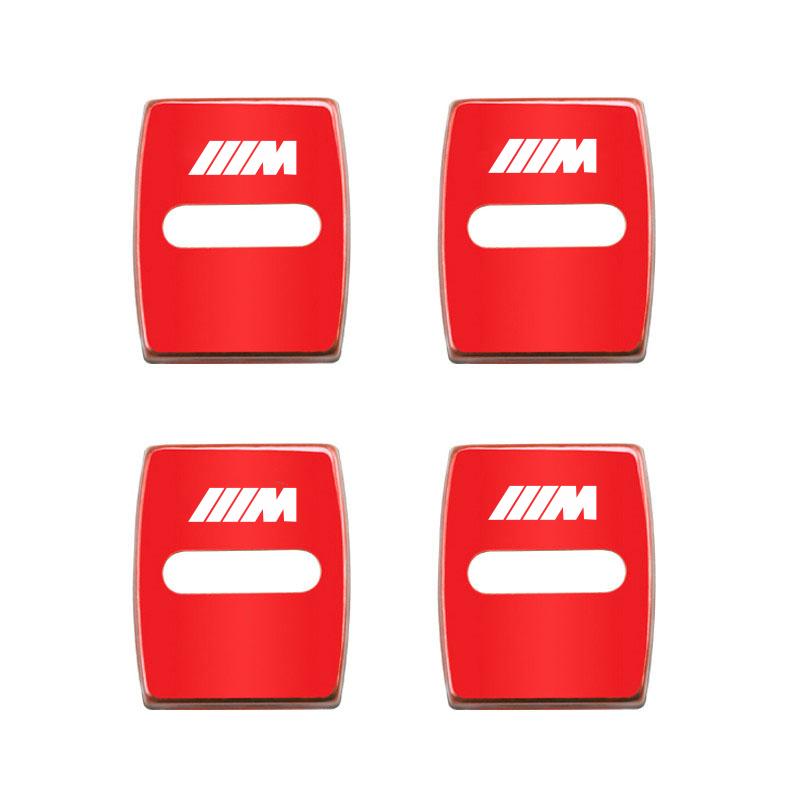 4Pcs Titanium Alloy Car Door Lock Protective Cover For BMW X3 X5 X4 X6 X7 X1 E46 E90 E60 F30 F10 E39 E36 F20 G20 G30 E92 E87 E91 VM4