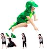 Vibrant Unisex Halloween Dinosaur Costume Crocodile Jumpsuit For Kids Cosplay Events