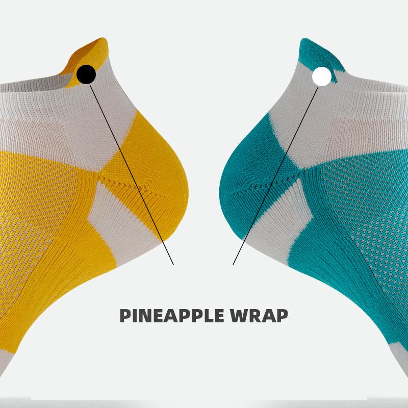Damen Aktiv Laufsocken Knöchelhöhe Für den Außenbereich Bunt Atmungsaktiv Sportliche Fitness Kurze Söckchen Füßlinge