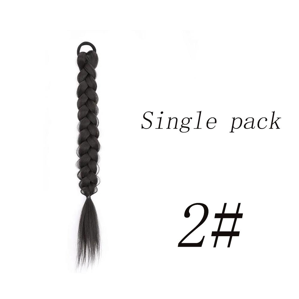 Bybrana Sweet Boxer Braid Twist Single Black Brown Perucă din fibră sintetică