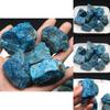 Nápadná kolekce apatitu Přírodní modré drahokamy a minerály Pro jedinečné dárky