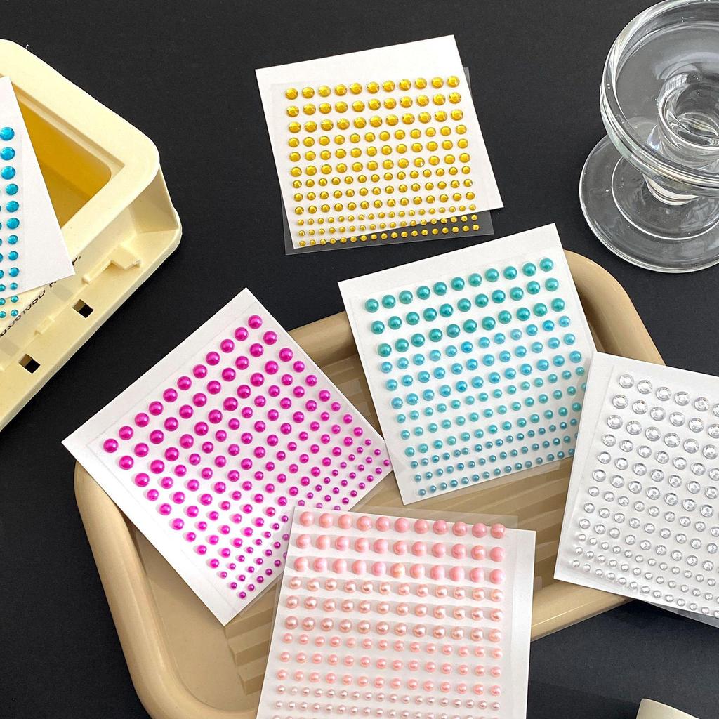 Diamant- und Perlenaufkleber für Kinder-Make-up, Nagelkunst und Bastelarbeiten