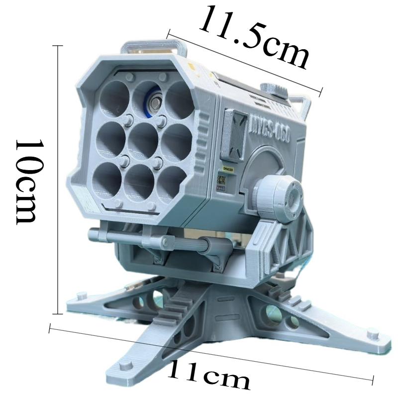 

Modern Battery Storage Ornaments Creative Missile Launcher Ornament Office Organizer Accessory Room Desk Decoration Accessories серый