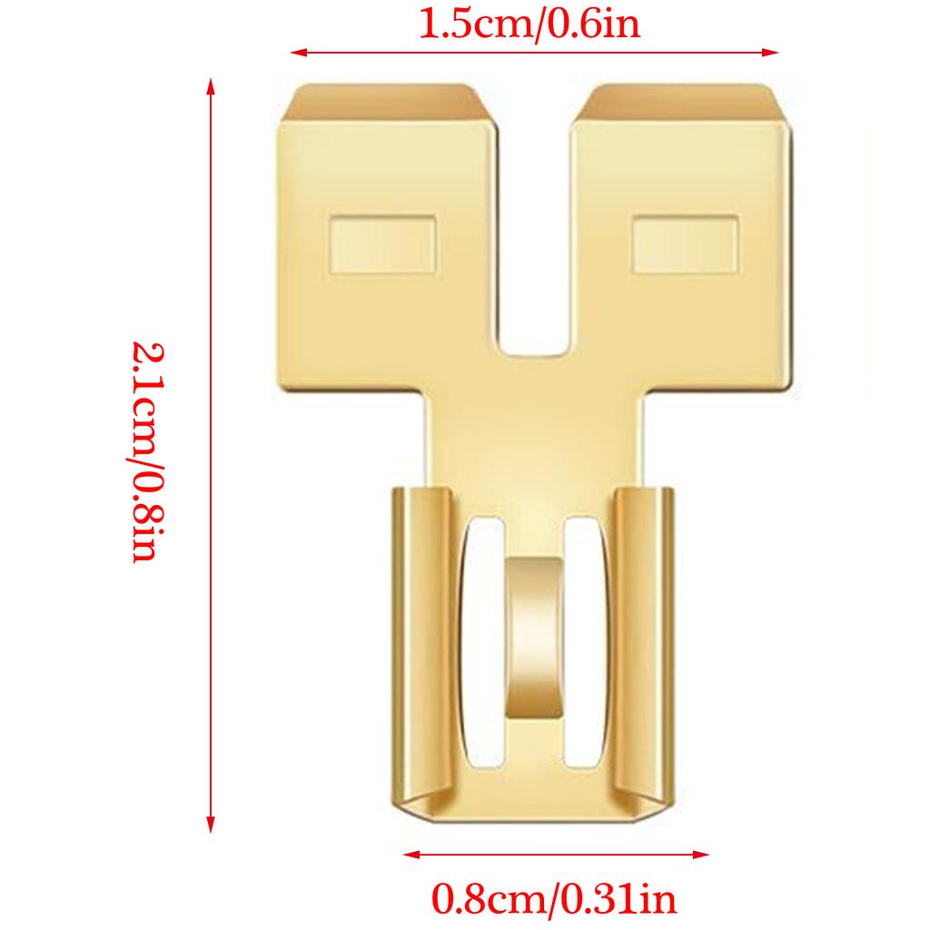 Pack Of 30 Dual Spade Connectors Double Spade Terminal Adapters Set for Efficient Wire Termination & Versatile Cable