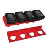 Battery Holder Wall Mount 4 Slot Battery Holder Electric Drill Power Tool Battery Organizer Iron Hanging Battery Bracket