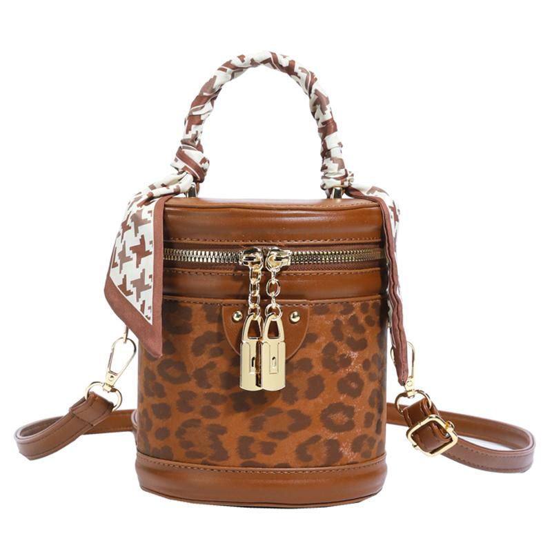 Универсальная сумка-ведро Новые модные сумки Высококачественная сумка через плечо из ПУ Женская сумка на плечо кофейный