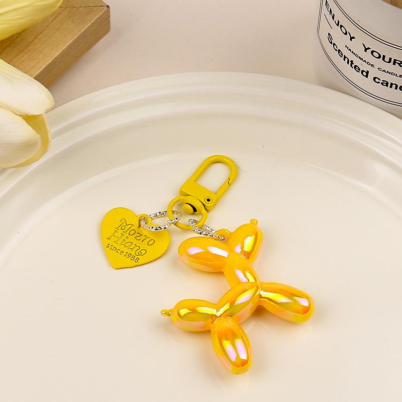 IFYOUOO Cute Y2K Acrylic Cartoon Balloon Dog Keychains for Women Bag Pendant Car Key Chains Jewelry Gift Decoration Accessories