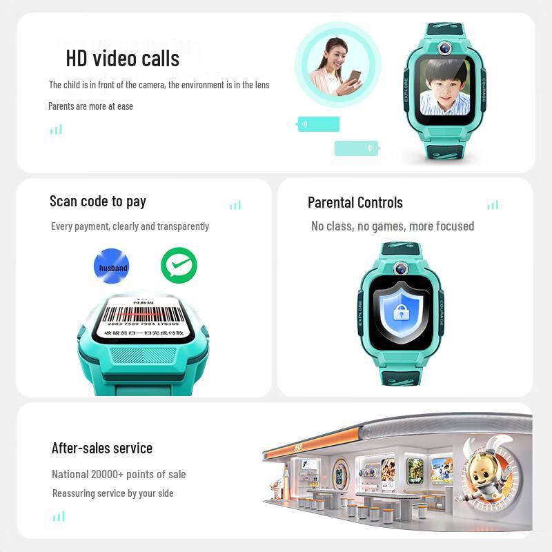 Little Genius Kids' 4G GPS Smartwatch with Video Call & Mobile Pay (CN Version)