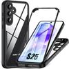 Case - Samsung - Galaxy S25 - Black - 360 Degree Protection - Anti-Scratch - Rigid