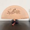 Heshantang Gift Ancient Style Hollow Craft Full Wooden Folding Fan