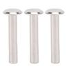 4x22x8.5mm 100 Set M3 Tubular Rivets Set Metal Double Cap Rivet Studs for PU Leather Clothing