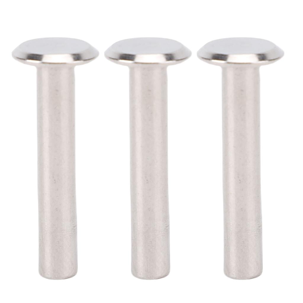 4x22x8.5mm 100 Set M3 Tubular Rivets Set Metal Double Cap Rivet Studs for PU Leather Clothing