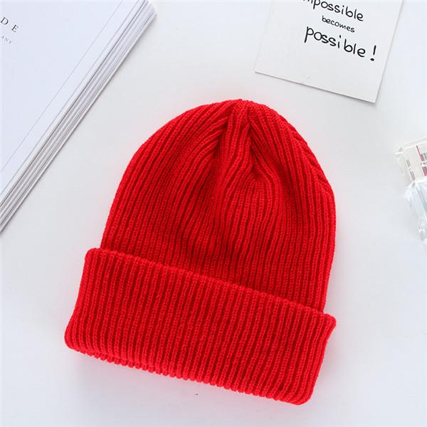 New Men Women Fashion Knit Baggy Beanie Oversize Winter Hat Ski Winter Knitted Cap Woman Solid Color Hip Hop Boys Girls
