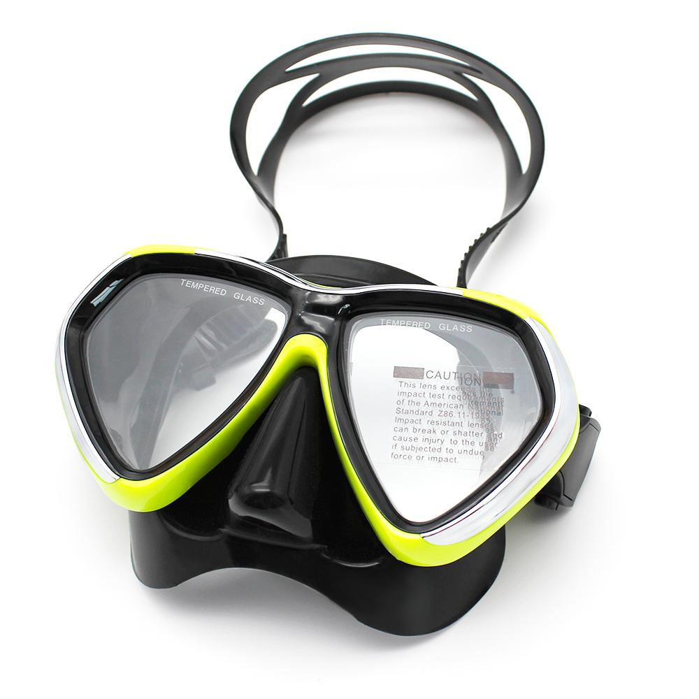Large-Frame Lens Diving Goggles Underwater Adult Snorkeling Tempered Glass Diving Scuba Swimming Mask