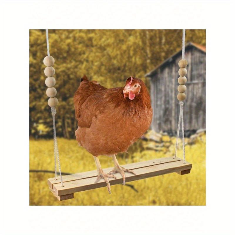 Chicken Swing Toy, Wooden Perch Stand For, Large Perch Ladder For Poultry, Chickens, Parrots, Pet Entertainment Toy