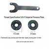5/8" Angle Grinder Flange Set: Thickened Imperial Thread, Wrench, Clamping Plate Tool Accessories.
