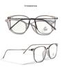 Xunge Retro Tea-Colored Flat Lens Glasses for Women