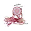 Chinese Decorative Tambourine Hand Drum 7.28inch Vintage with Ribbon Lightweight Musical Instrument