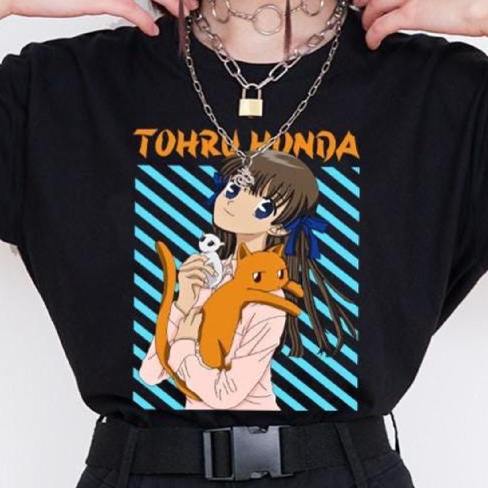 Tohru Honda Anime T-Shirt - Fruits Basket Shirt,Manga Cosplay Tee 3XL