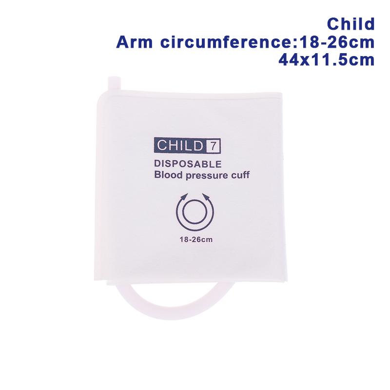 Disposable Large Adult Infant Child Arm Blood Pressure Cuff Without Bladder Single Tube Non Woven Fabric Composite Material