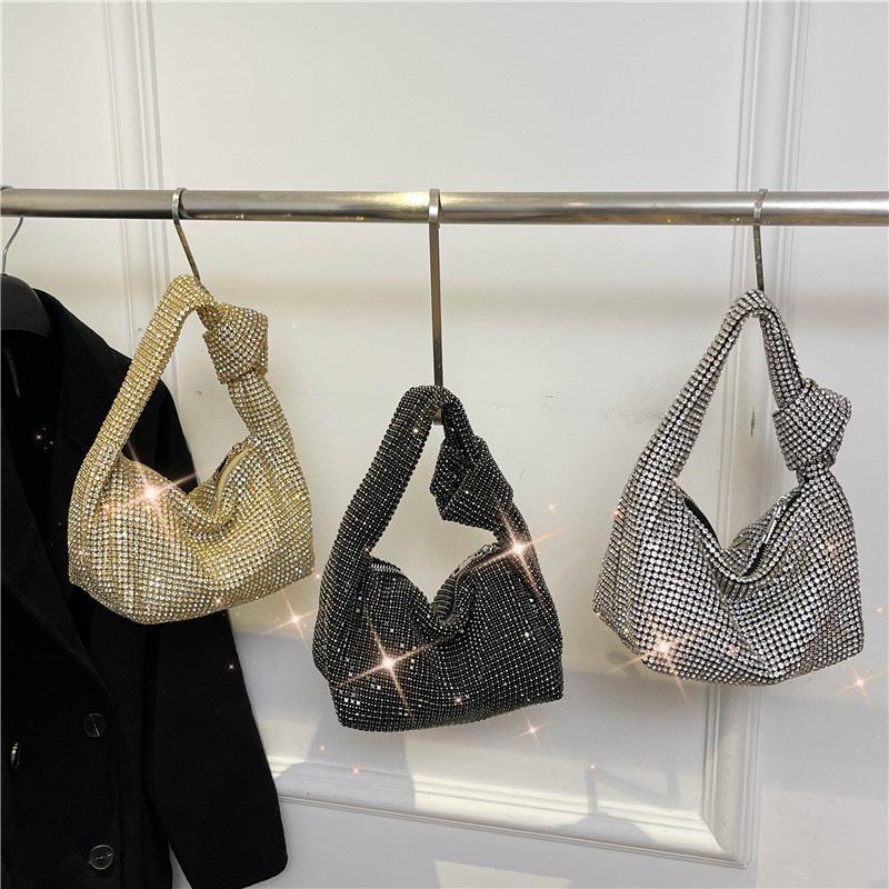Niche design high-end bag women's full diamond women's bag new large-capacity fashionable versatile diamond-encrusted handbag