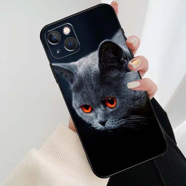 Animation Soft Fashion Phone For Iphone Pro 6 12 8 XR X XS 11 Plus 7 6s 13 Mini Max 14 Silicone Silicon TPU Straight Soft Case Cover
