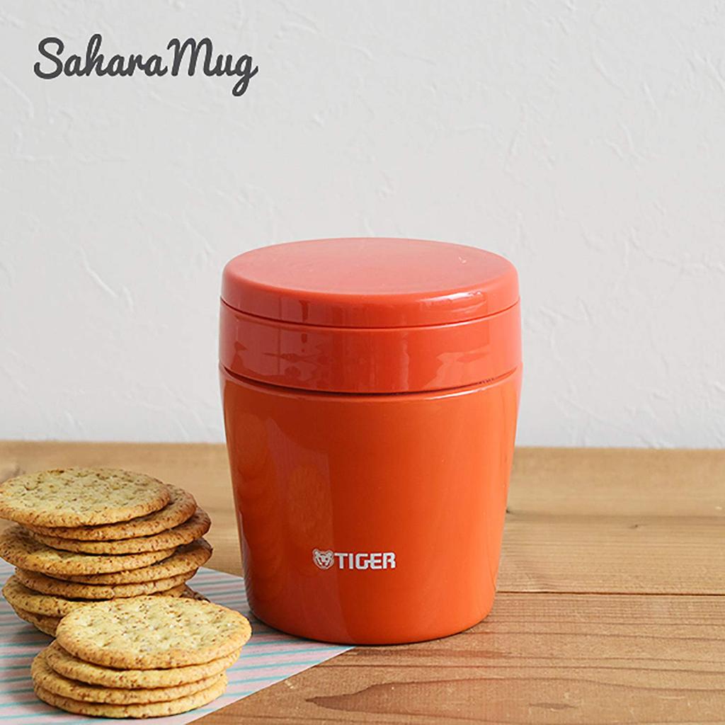 Tiger Vacuum Insulated Soup Jar, 250ml, for Lunch Boxes, Wide Mouth, Round Bottom, Chili Red, MCL-B025-RC