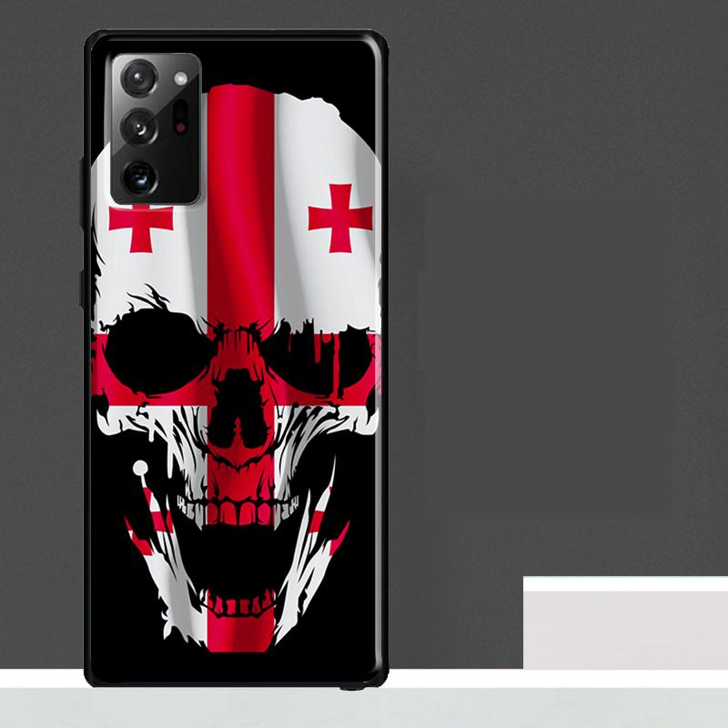 Georgia Flag Case For Samsung Galaxy S23 S24 S25 Ultra S9 S10 S20 S21 S22 Plus S23 FE S25 FE Phone Cover