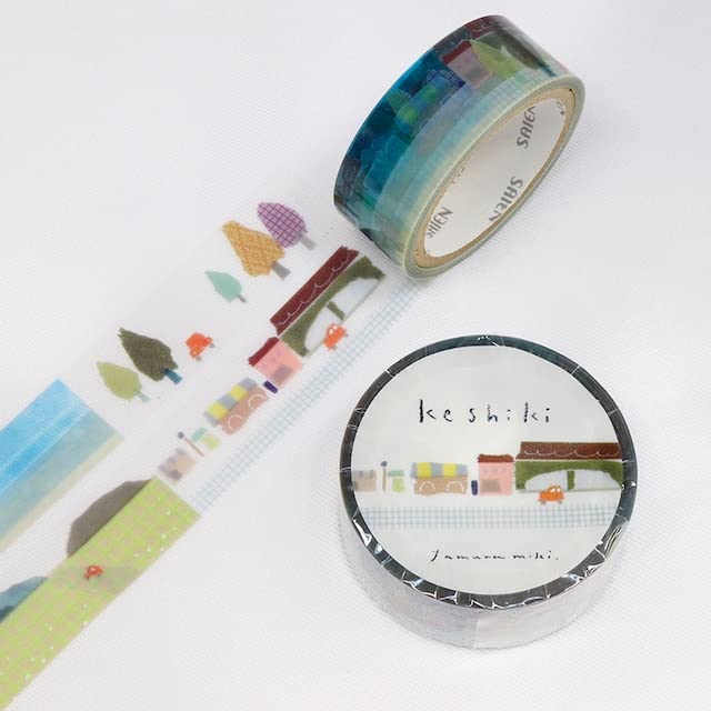 Kamiiso SAIEN Masking Tape Keshiki 15mm x 3m HR-0007