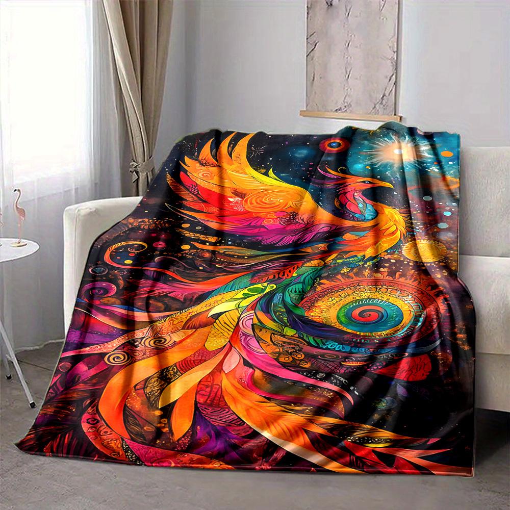 1pc Fantasy Artwork Lightweight Flannel Blanket, Comfortable and Warm Blanket, for Office and Camping Sofa Bed, Livingroom092