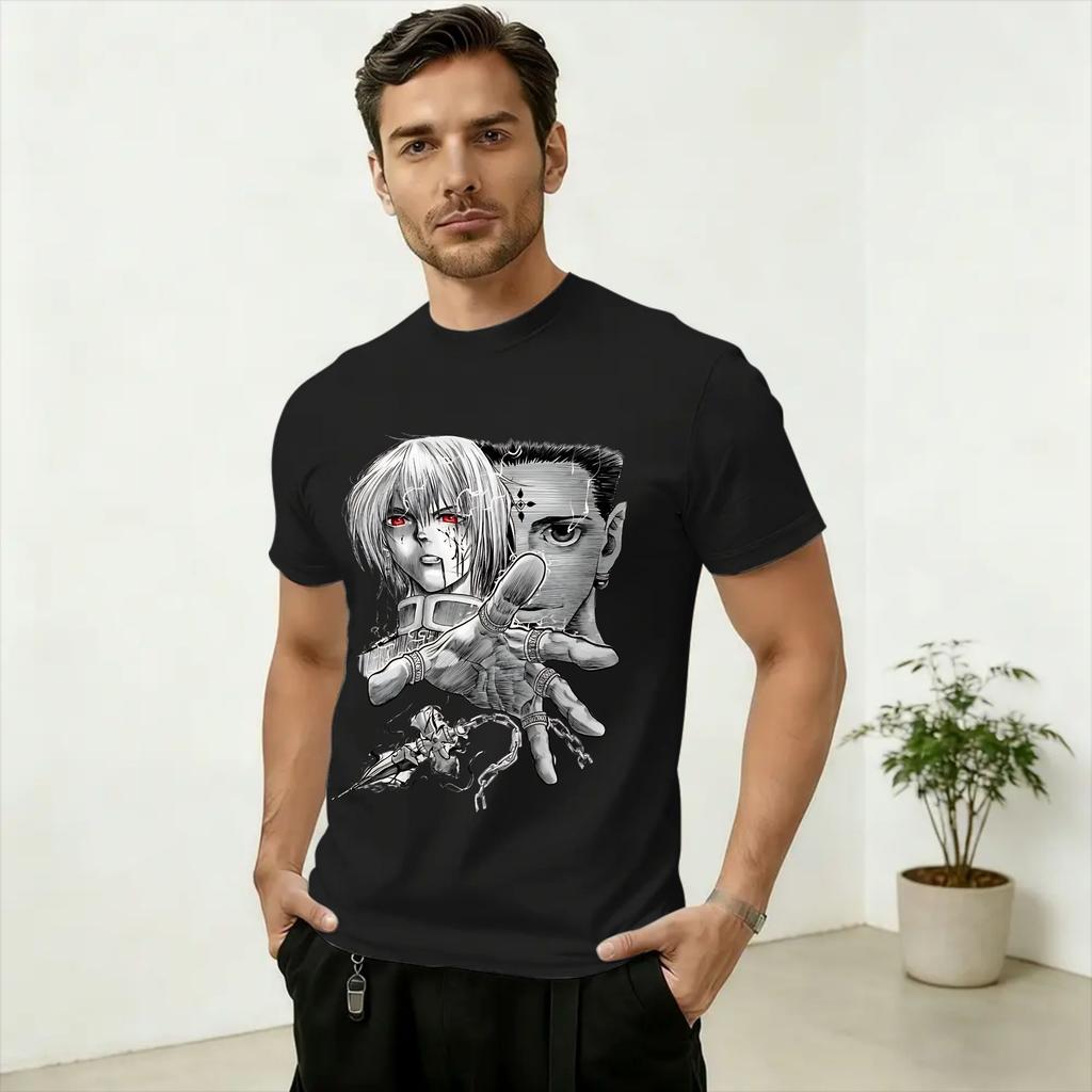 Kurapika T Shirt Unisexs Pure Cotton Vintage TShirt Round Neck Tee Shirt Short Sleeve Tops Plus Size