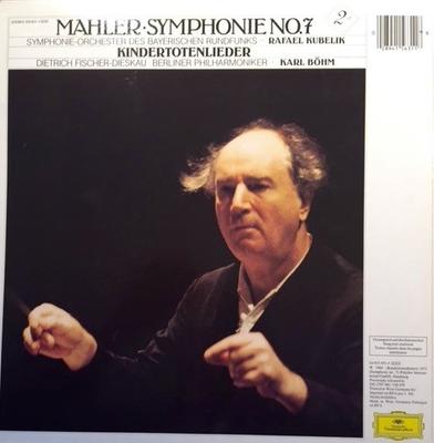 Płyta LP GUSTAV MAHLER - RAFAEL KUBELIK, SYM - Symfonia nr. 7 - Kindertotenlieder 4156311 Deutsche Grammo Niemcy Klasyczna Używana