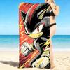 1Pc Shadow Hedgehog Artwork Beach Towel, Quick Dry, Multi-Use for Beach Pool Gym Yoga Home Travel, Christmas, Halloween, Xmas Gift M929328