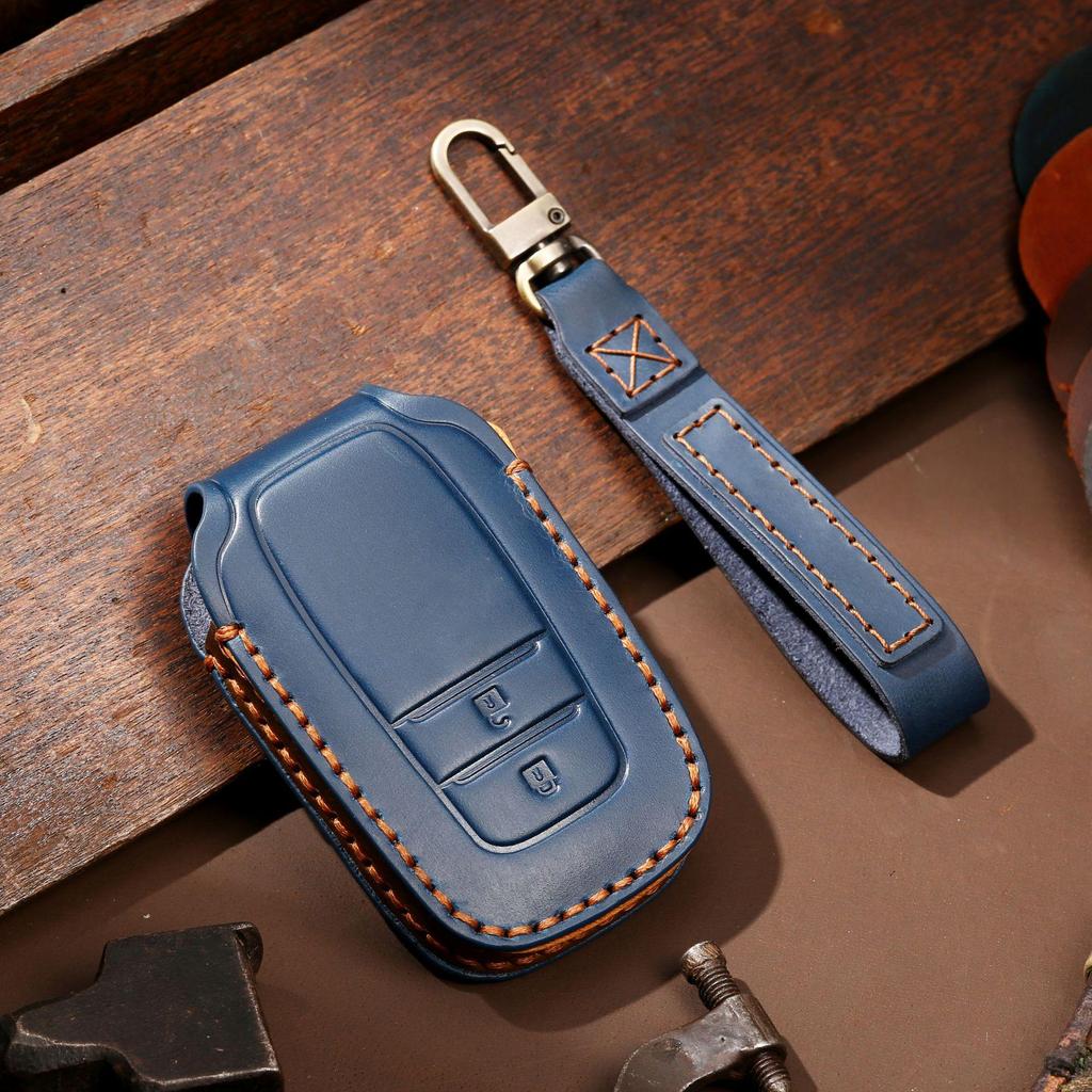 Toyota BZ4X & Corolla Vios Genuine Crazy Horse Leather Key Cover