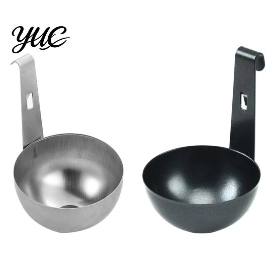 Stainless Steel Egg Poacher 3Pcs Poachers, Hangable Cooking Spoons, Deep Groove Convenient Spoon Poached Maker for Kitchen Breakfast Preparation