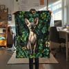Cat Women  Print Flannel Blanket, High quality Comfortable for All Seasons, Home Decor, Warmth and Comfort