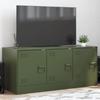 VidaXL TV Cabinet Olive Green 99x39x44 Cm Steel, TV Bench, TV Stand, Multimedia Cabinet, TV Sideboard, Hi-fi Cabinet, Center of 841647