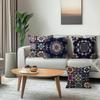 4Pcs/Setgeometric Square Boho Pattern Cushions Pillowcase Polyester Cushion Cover Throw Pillow Pillowcover Home Car Sofa Decor