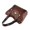 Fashion Retro Women's Leather Bag Soft Portable One-shoulder Messenger Tote Bag Large-capacity Women's Bag