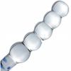 New SM Transparent Glass Bead Anal Plug, Male Prostate Massager, Clitoral Stimulation Vibrator for Women,18+Adult Sex Toys