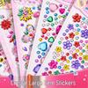 Children's Gem Stickers: DIY Shiny Diamond & Cartoon Princess Crystal Hearts