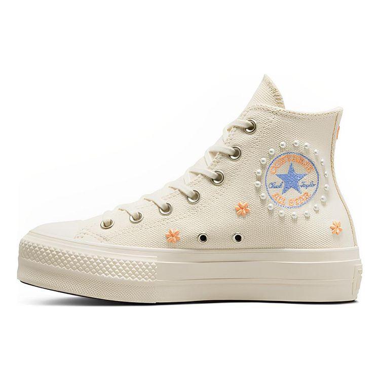 

Converse Chuck Taylor All Star Lift Platform High Pearls Cream/Natural Ivory/Royal Pulse A05972C 36