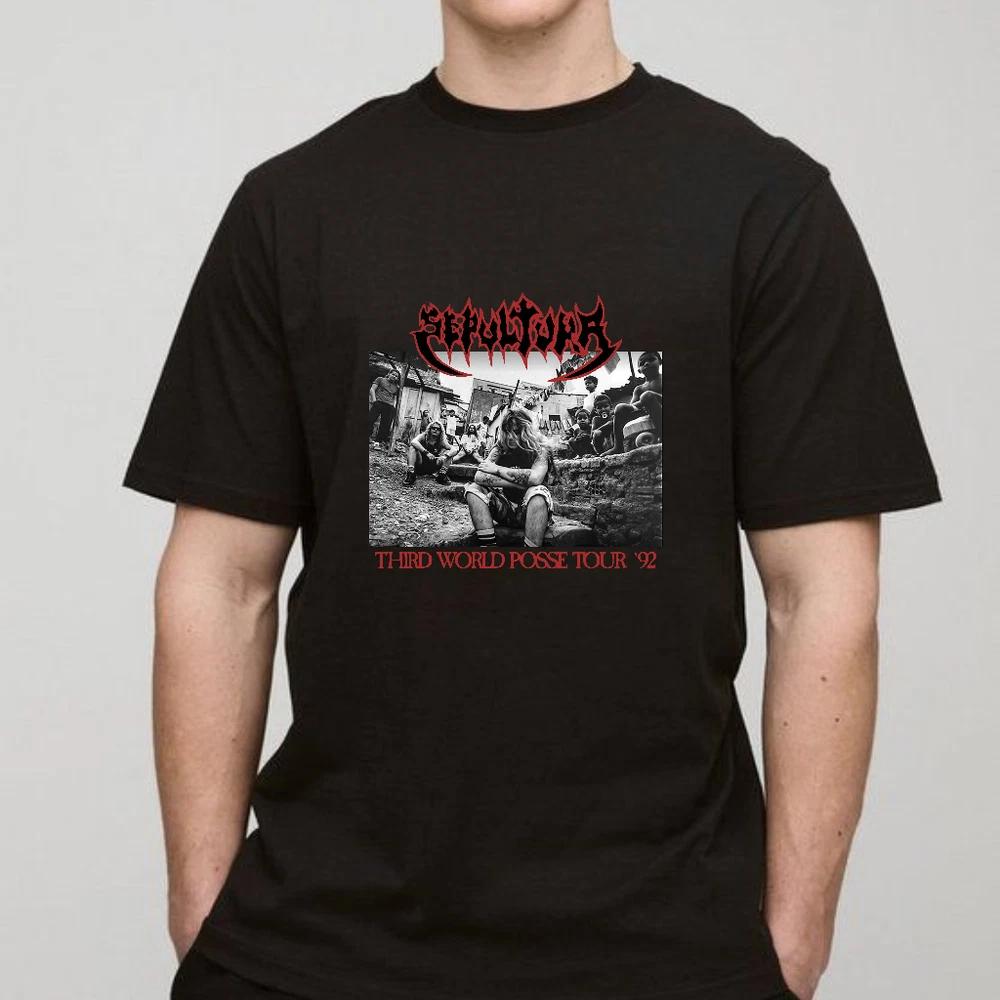 SEPULTURA Third World Posse Tour 1992 Unisex 2Sided Shirt S