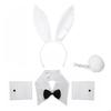 AXYD Rabbit Costume Easter Bunny Costume Set Bunny Cosplay Headband Tail Collar
