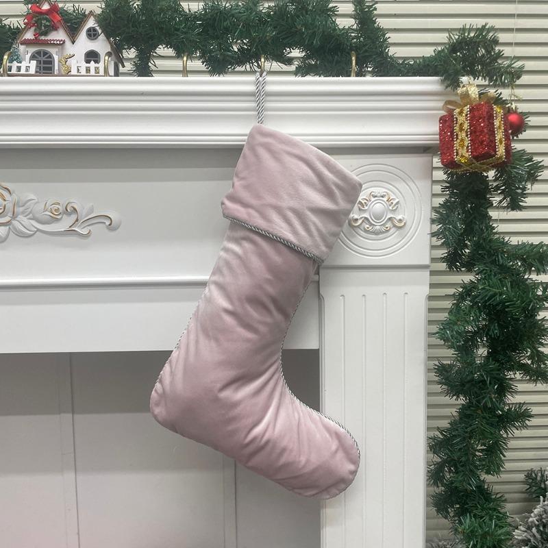 Velvet Christmas Socks Christmas Decoration Socks Large Capacity Gift Storage Christmas Socks Gift Holders Party Supplies
