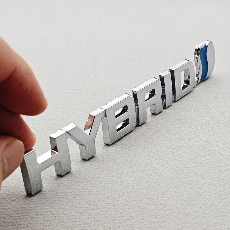 3D Metal Car Sticker Logo HYBRID Fender Side Rear Trunk Badge Emblem For Toyota RAV4 Prius Camry Accord Sienna Auto Accessories