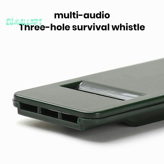 2Pcs 3-Frequency Whistle Keychain High Decibel Survival Camping Hiking Emergency Tool