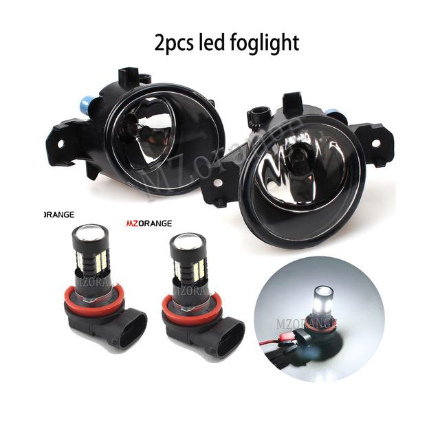 2pcs Led Fog Lights Assembly for Renault Symbol Clio Master Laguna Grand 1998-2014 2015 Halogen Headlights DRL Car Accessories